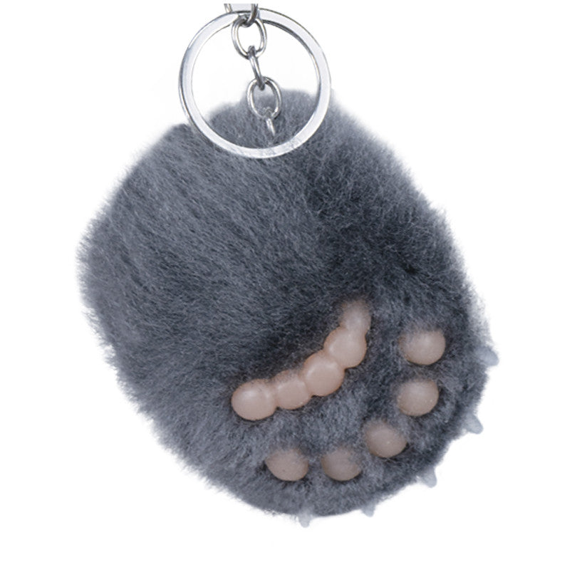 Panda Paw Keychains In 4 Colors