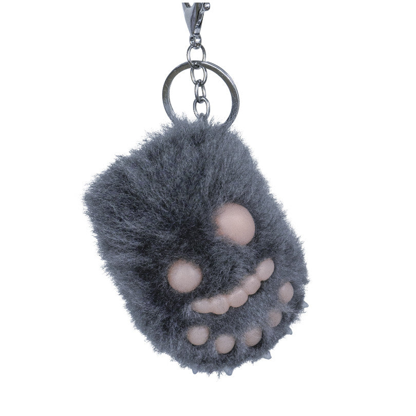 Panda Paw Keychains In 4 Colors